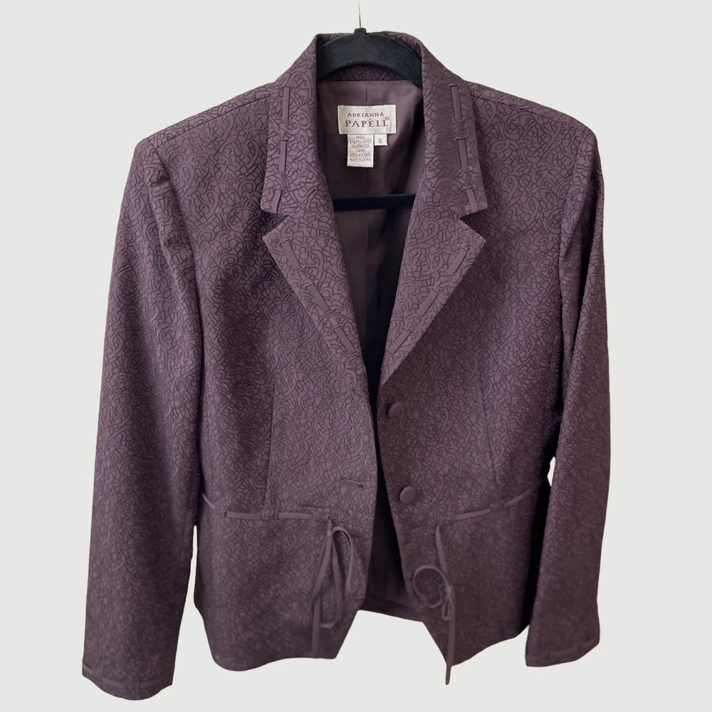Dark Purple Suit Jacket size 6